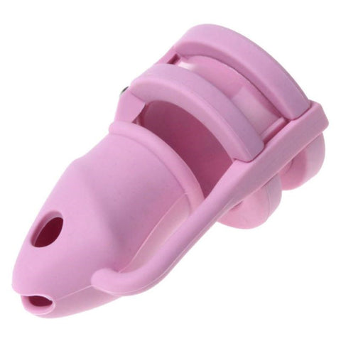 BDStyle Chastity Cage Silicone Birdlocked with Secure Lock System - Male Chastity