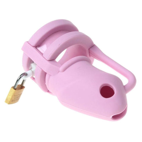 BDStyle Chastity Cage Silicone Birdlocked with Secure Lock System - Male Chastity
