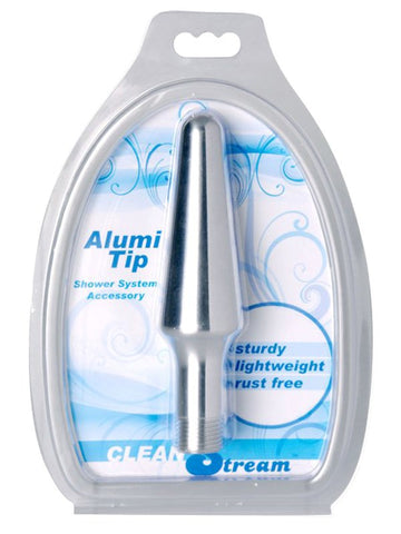 XR Brands CleanStream Alumi Tip Shower Nozzle Grey Aluminum Enema Nozzle - Enemas and Douches