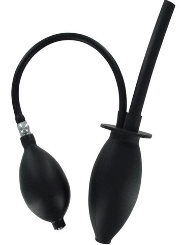 XR Brands CleanStream Inflatable Enema Plug Black Inflatable Control - Enemas and Douches