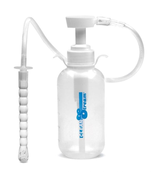 XR Brands CleanStream Pump Action Enema Bottle with Nozzle - - Anal Cleansing