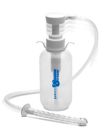 XR Brands CleanStream Pump Action Enema Bottle with Nozzle 300mL Capacity - Anal Cleansing