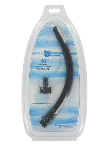 XR Brands Smooth Silicone Shower Nozzle Upgrade Flexible Anal Douching - Enemas and Douches