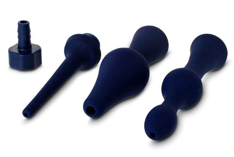 CleanStream Universal 3 Piece Silicone Enema Attachment Set Medical Grade - Enemas and Douches