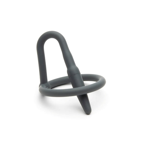 Sport Fucker Cock Plug Grey Medical Grade Silicone Urethral Stimulation - Cock Rings