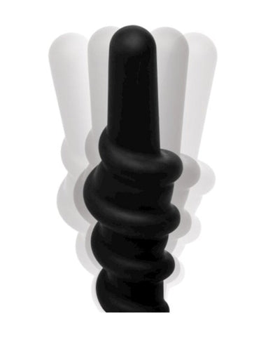 Coiled Vibrating Anal Plug with Controller - Anal Vibrators