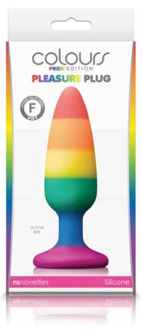 Colours Pride Edition Pleasure Plug Rainbow Medium - Butt Plugs