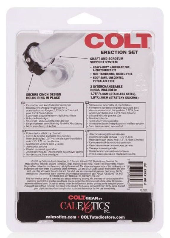 Colt Erection Set Fast Fulfilment AU - - Cock Rings