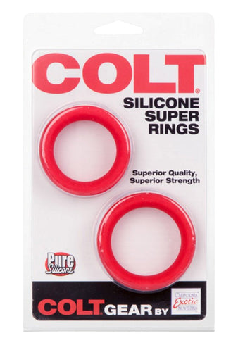 California Exotics Colt Silicone Super Rings Premium Cock Ring Set - Cock Rings