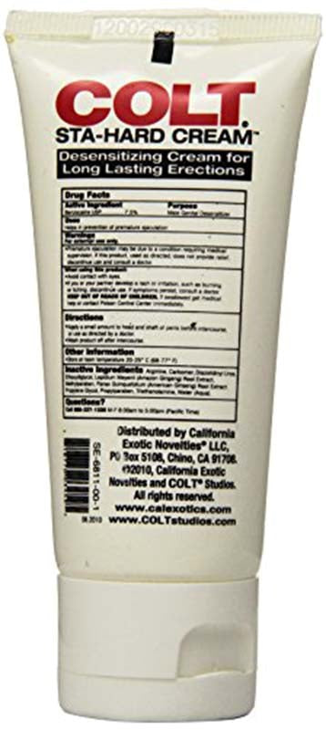 Colt Sta-Hard Cream Get Erection Rings - - Delay and Excite Sprays