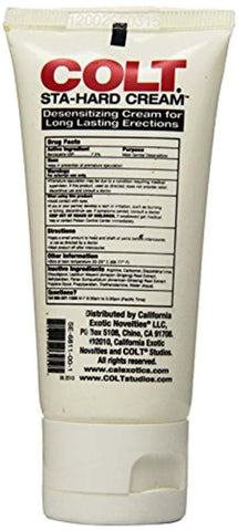 California Exotics Colt Sta Hard Male Erection Enhancer Cream with L Arginine - Delay and Excite Sprays