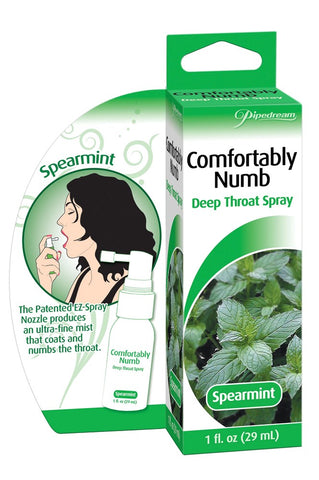 Comfortably Numb Deep Throat Spray Reduces Gag Reflex for Oral Sex - Delay and Excite Sprays