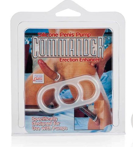 California Exotics Commander Male Erection Enhancer - Stretchy Cock Rings