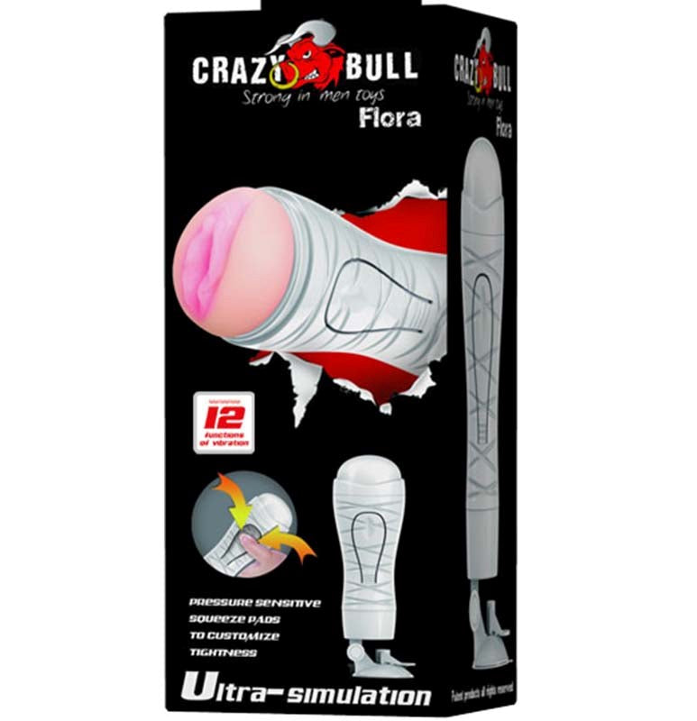 Crazy Bull Flora Masturbator Vibrating Get Erection Rings - - Masturbators and Strokers
