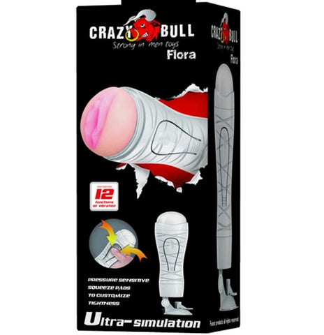Crazy Bull Flora Masturbator Vibrating - Masturbators and Strokers