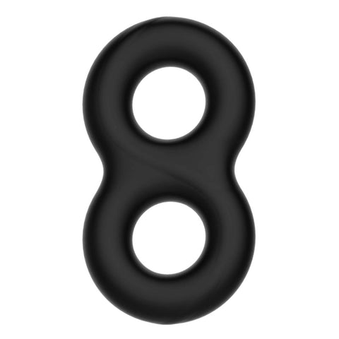 Crazy Bull Silicone Cock Ring Double - Stretchy Cock Rings