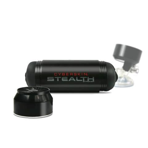 Topco Cyberskin Stealth Double Stroker with Suction Mount - Masturbators and Strokers