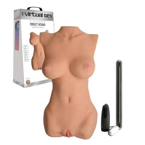 Topco Cyberskin Virtual Sex Ultra Perfect Woman Light Full Body Masturbator - Masturbators and Strokers