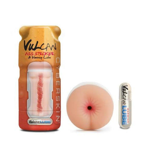 Cyberskin Vulcan Ass Stroker with Warming Lube - Masturbators and Strokers