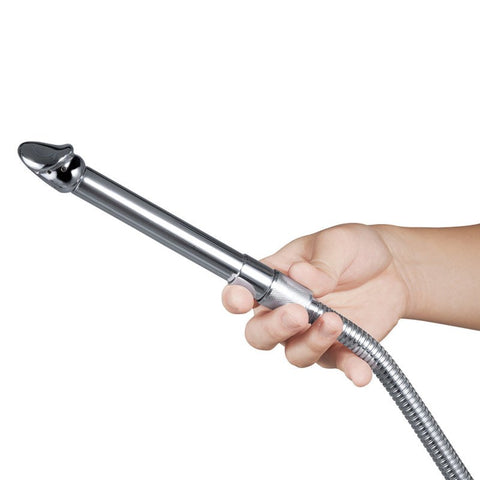 BDStyle Dildo Head Anal Douche Premium Stainless Steel Design - Enemas and Douches