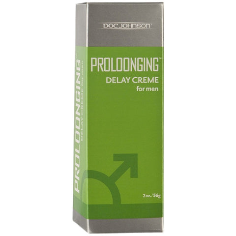 Doc Johnson Prolonging Delay Cream For Men with 7.5% Benzocaine Formula - Delay and Excite Sprays