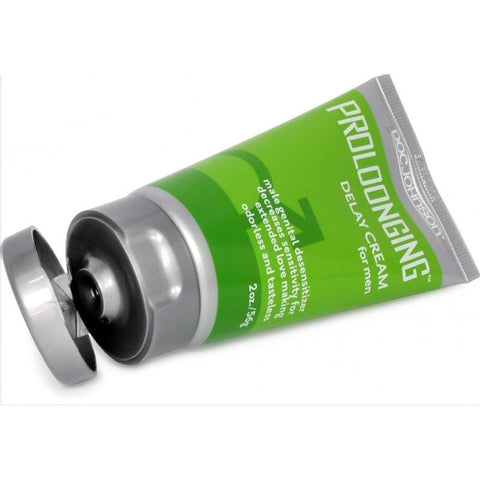 Doc Johnson Prolonging Delay Cream For Men with 7.5% Benzocaine Formula - Delay and Excite Sprays