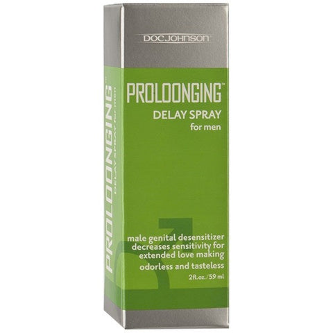 Doc Johnson Prolonging with Ginseng Male Delay Spray Benzocaine Formula - Delay and Excite Sprays