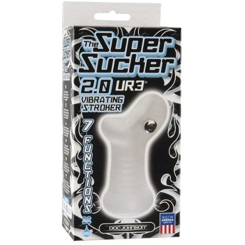 Doc Johnson UR3 Super Sucker 2.0 Vibrating Male Stroker - Masturbators and Strokers