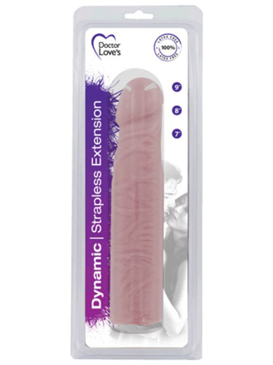 Doctor Loves Strapless Penis Extension 9 x 2 Inches - - Cock Rings