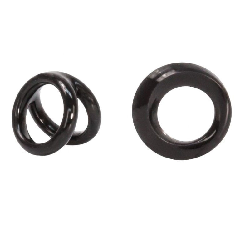 Double Loops Silicone Cockrings Set Weekend Ready Play - - Stretchy Cock Rings