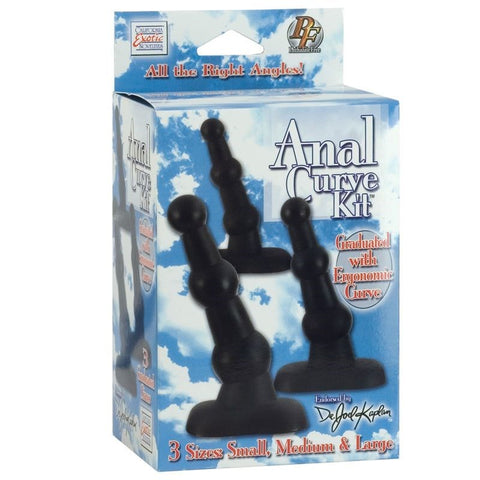 Dr. Joel Kaplan 3 Size Anal Pleasure Curve Kit - Prostate Toys