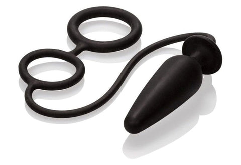 Dr. Joel Kaplan Silicone Probe With Dual Cock Ring - Prostate Toys