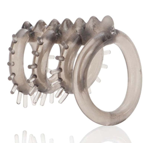 Dr. Joel Kaplan Support Master Triple Tickler Cock Rings - Cock Rings