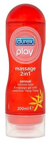 Durex Play 2 in 1 200ml Massage Gel and Lubricant with Aloe Vera - Water Based Lubes