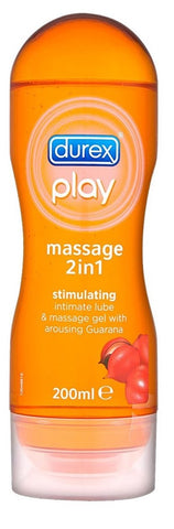 Durex Play 2 in 1 200ml Massage Gel and Lubricant with Aloe Vera - Water Based Lubes