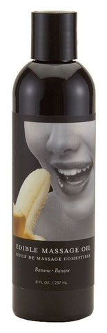 Earthly Body Edible Massage Oil 237ml Hemp Seed Natural Formula - Oil Based Lubes