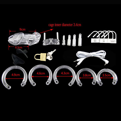 BDStyle Electro Sex CB 6000 Male Chastity Device with Remote Control - Male Chastity