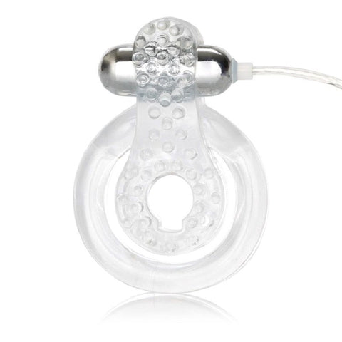 California Exotics Elite Sexual Exciter Cock Ring with Vibrating Bullet - Cock Rings