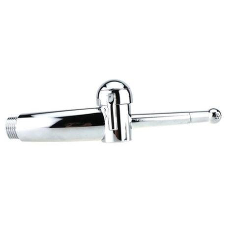 BDStyle Enema Head With Switch Feel The Perfect Fit Silver Nozzle - Enemas and Douches