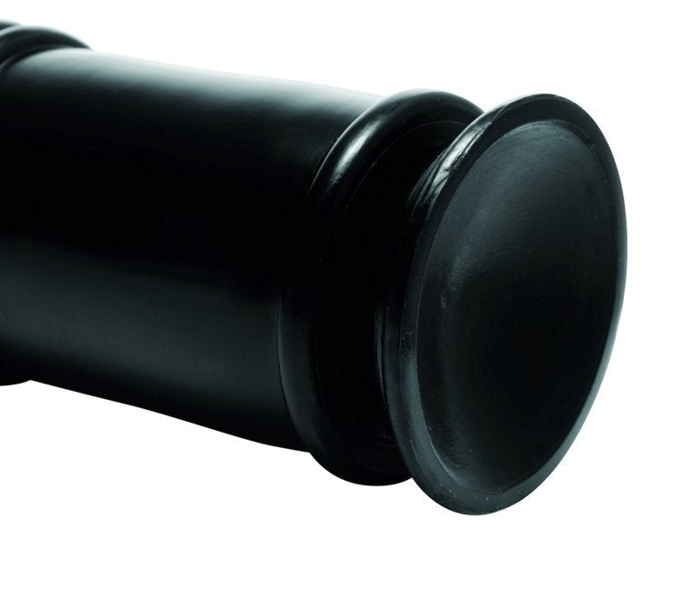 Enormass Ribbed Plug With Suction Base Rings Worth Wearing - - Butt Plugs