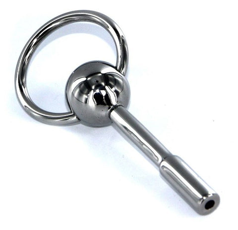 Hells Couture Extreme Tube Cum Thru Starter Penis Plug Medical Steel - Penis Plugs