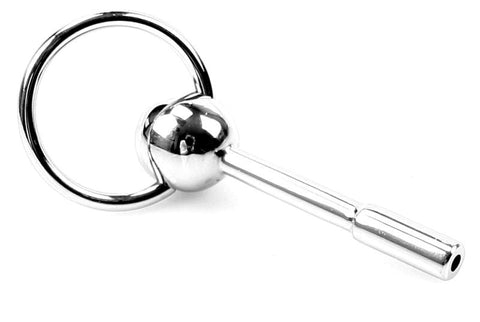 Hells Couture Extreme Tube Cum Thru Starter Penis Plug Medical Steel - Penis Plugs