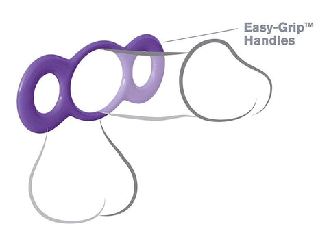 Pipedream Fantasy C Ringz 3 Ring Quick Release Trainer with Easy Grip Handles - Cock Rings