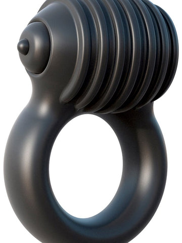 Pipedream Fantasy C Ringz Blackjack Power Cock Ring with Vibrating Bullet - Vibrating Cock Rings