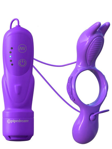 Fantasy C Ringz His And Hers Ultimate Rabbit Ring with Dual Vibrating Bullets - Cock Rings