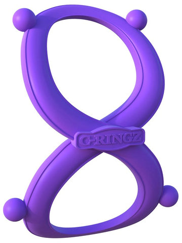Pipedream Fantasy C Ringz Infinity Stretchy Cock Ring Dual Ring Design - Stretchy Cock Rings