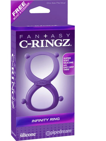 Pipedream Fantasy C Ringz Infinity Stretchy Cock Ring Dual Ring Design - Stretchy Cock Rings
