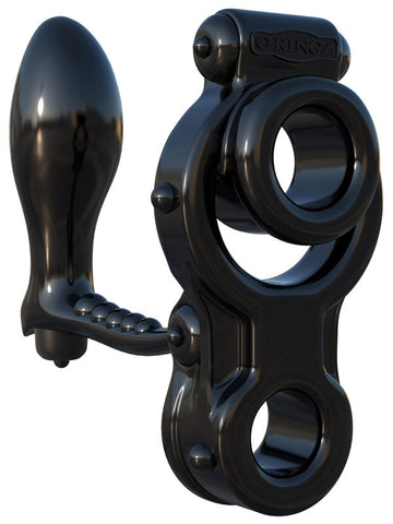 Pipedream Fantasy C Ringz Ironman Ass Gasm Penis Ring with Triple Vibration - Vibrating Cock Rings