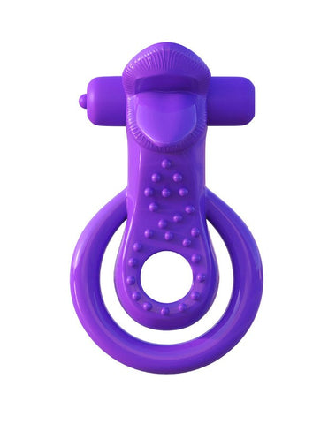 Pipedream Fantasy C Ringz Lovely Licks Couples Ring with Vibrating Bullet - Vibrating Cock Rings