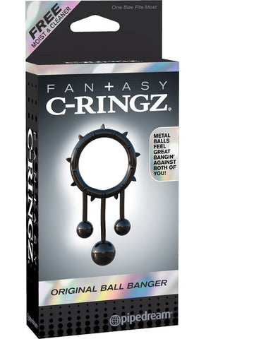 Pipedream Fantasy C Ringz Original Ball Banger Cock Ring Dual Design - Cock Rings